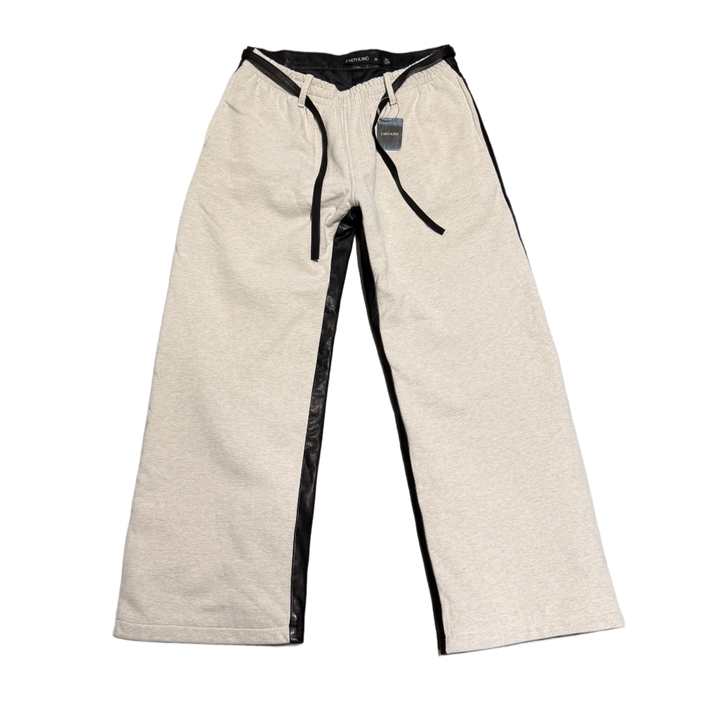 Earthling VIP 'Beige/Black' Merge Leather Sweatpants