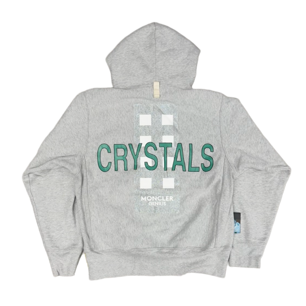 Moncler Genius x Advisory Board Crystals 'Embroidered University Grey' Hoodie