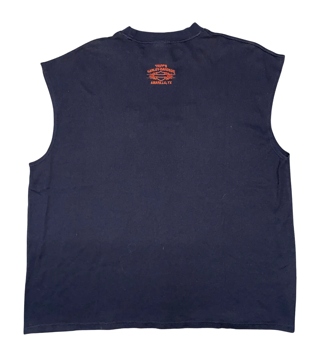 Harley Davidson 'Tripp's' Vintage Thermal Cutoff Tee