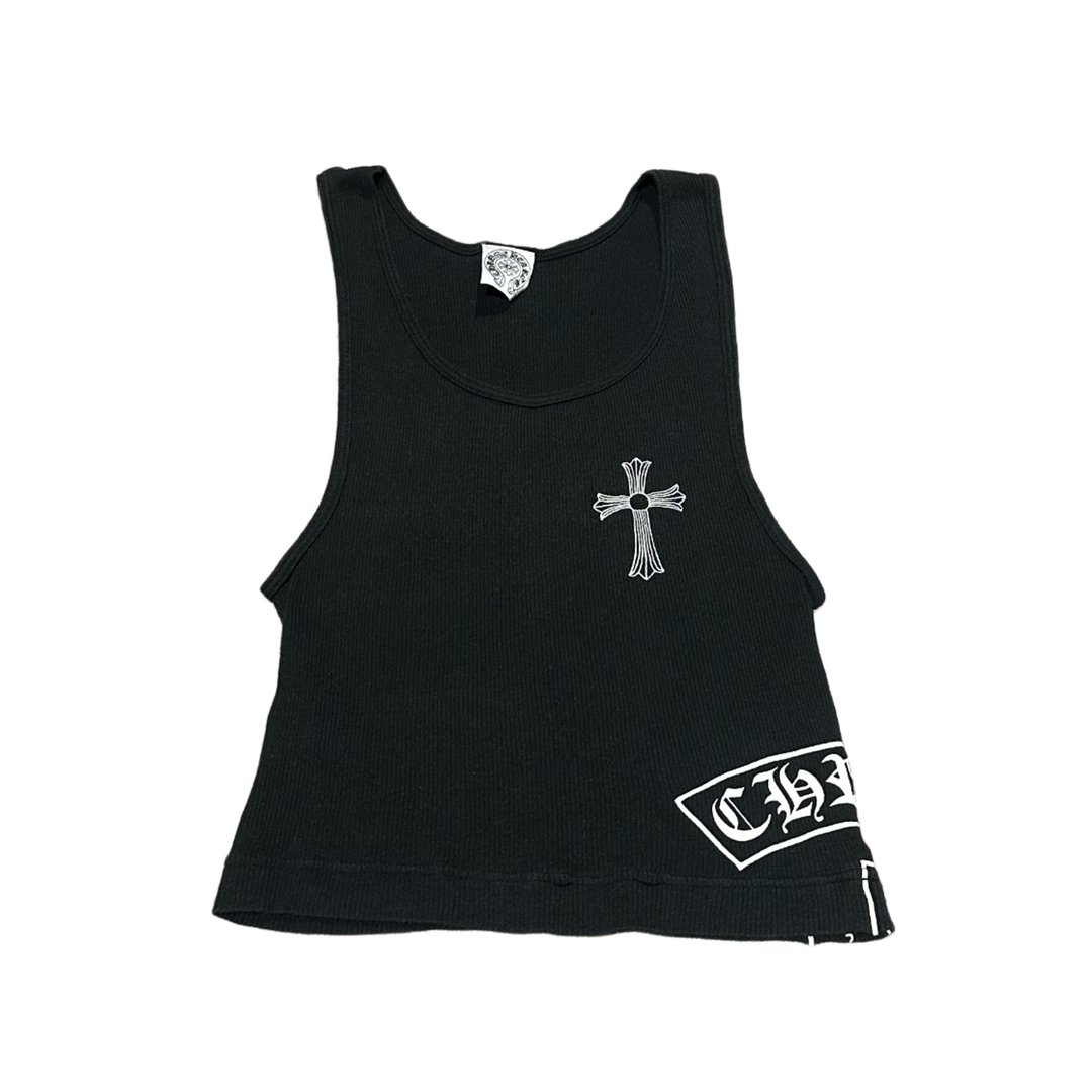 Chrome Hearts 'Black' Vintage T Bar Cross Cropped Tee