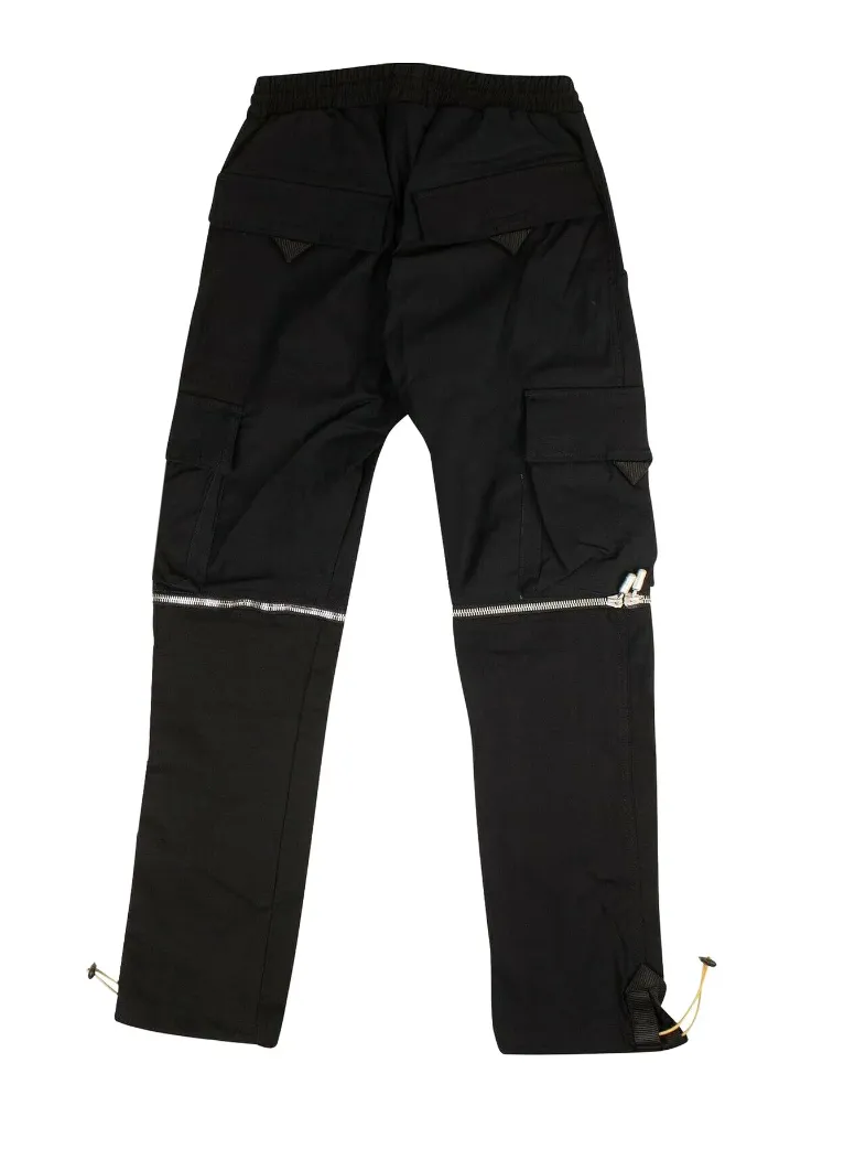 Rhude Zip Cargo Pants 'Black'