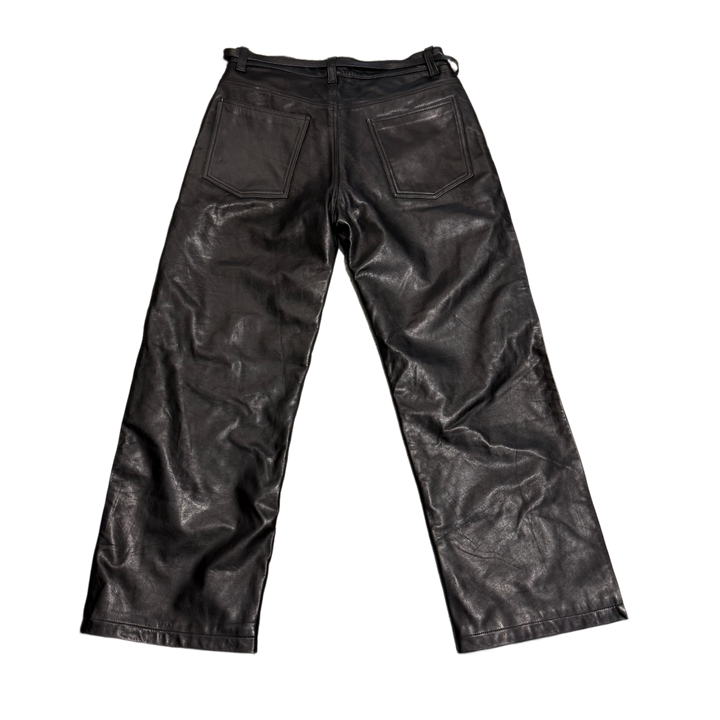 Earthling VIP 'Beige/Black' Merge Leather Sweatpants