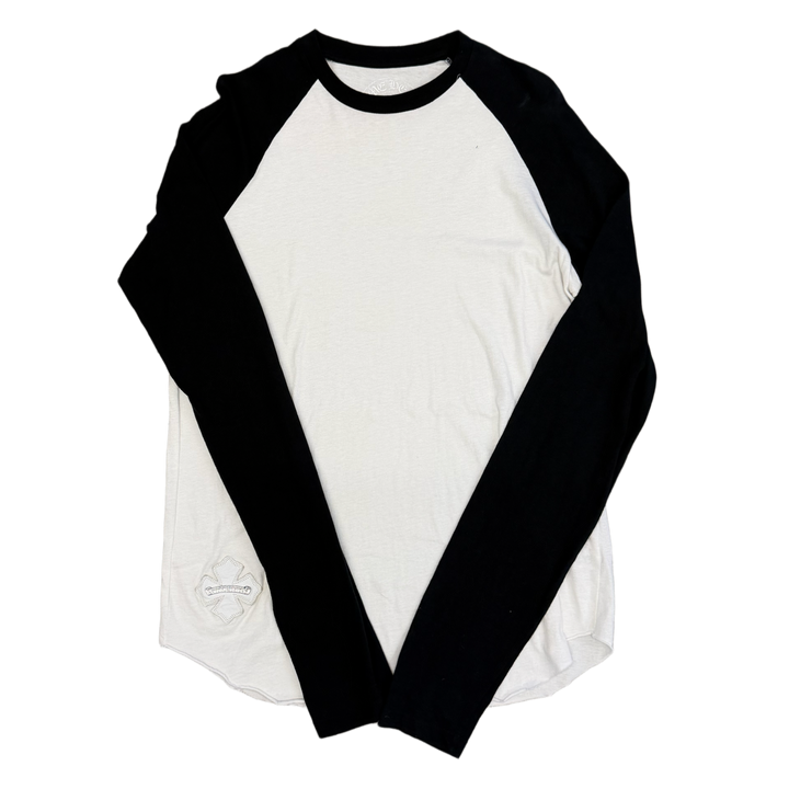 Chrome Hearts 'White Patch' White/Black Baseball Longsleeve