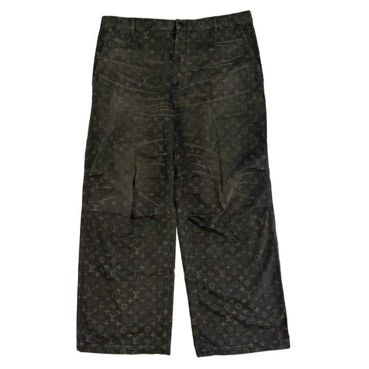 Louis Vuitton 'Green Monogram' Denim Pants
