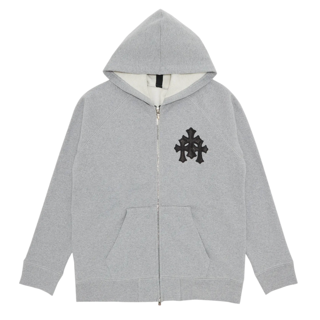 Chrome Hearts 'Grey' Paper Jam Zip Up Hoodie