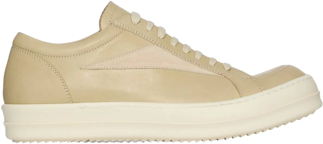 Rick Owens 'Parchment Milk' Hollywood Vintage Low Sneaks