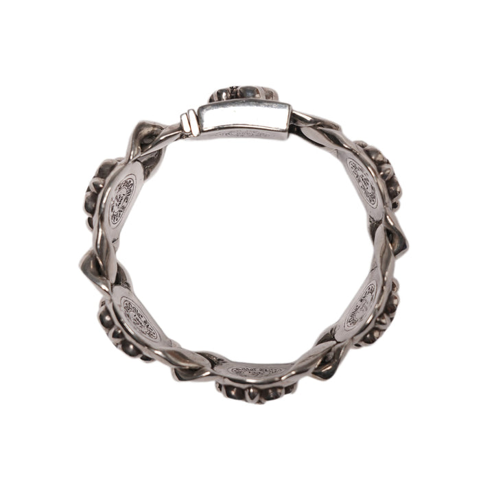 Chrome Hearts 'Fleur De Lis' Cuban 5 Link Bracelet