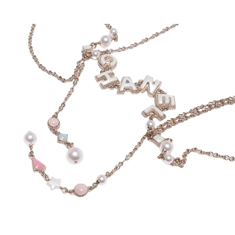 Chanel 'Pearl Charm' Logo Beaded Belt/Necklace