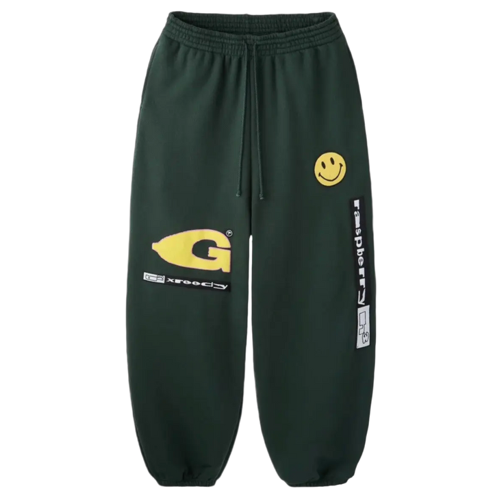 Gold+Vintage Gallery Raspberry Hills x Greedy Unit 'Green' Garbage Sweatpants