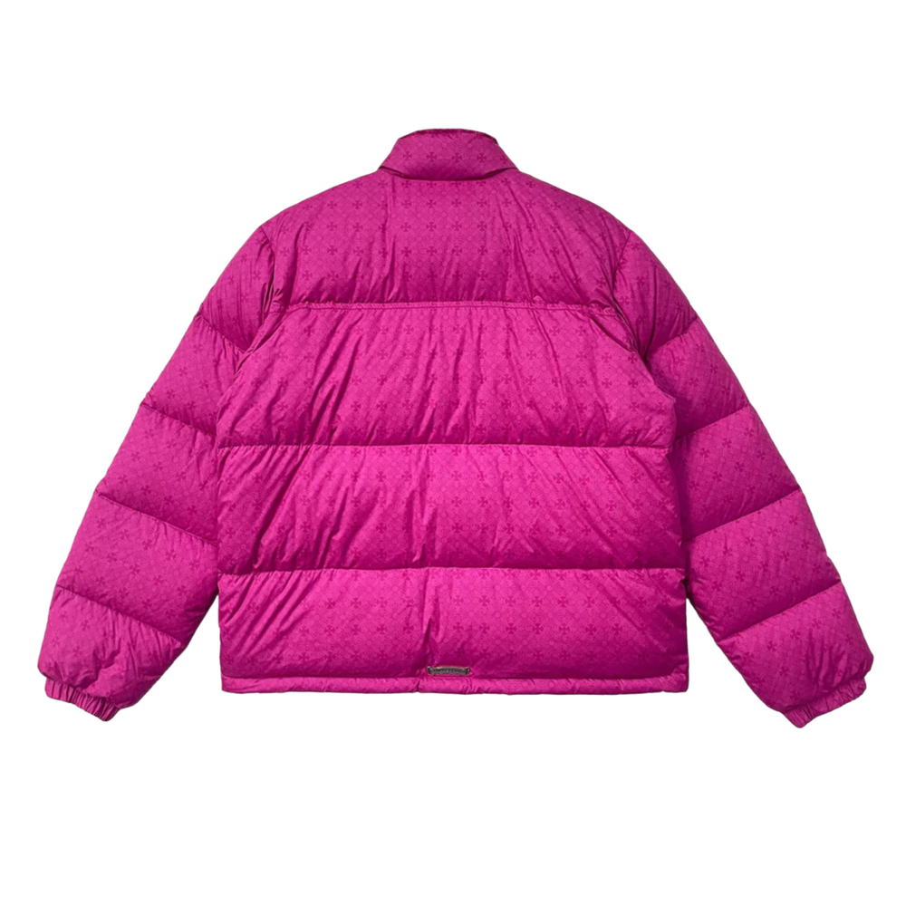 Chrome Hearts 'Pink Monogram Cross' Puffer Jacket