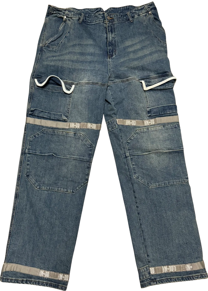 Happy Memories Don't Die HMDD 'Blue' Cargo Jeans