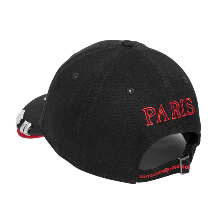 Alice 424 'Black/Red' Double Brim Cap