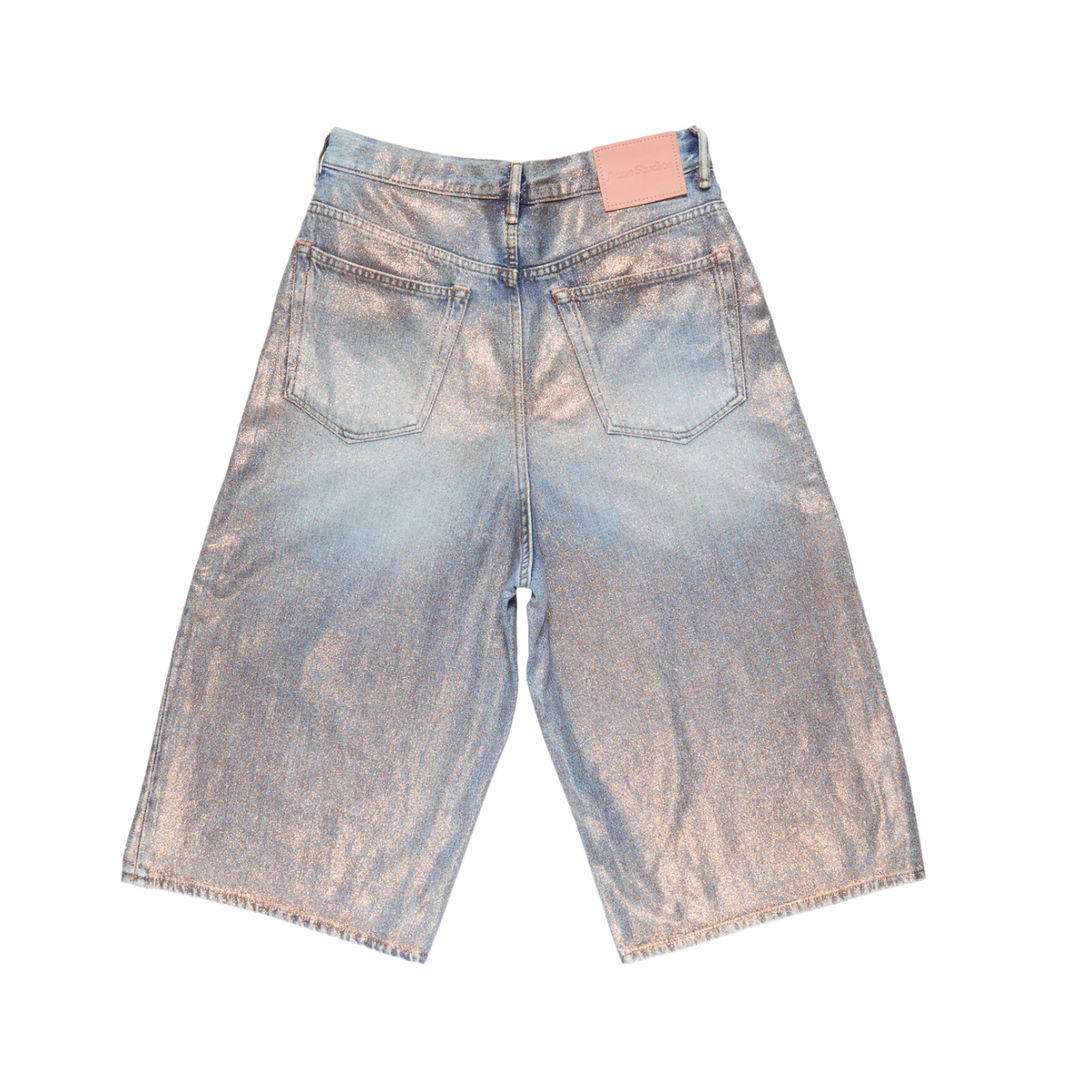 Acne Studios 'Glittered' Denim Shorts