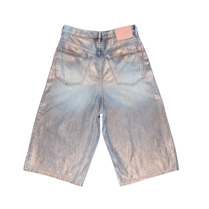 Acne Studios 'Glittered' Denim Shorts