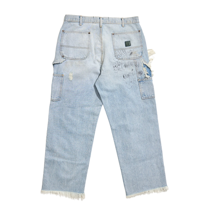 Paly 'Light Blue' Ripped Studded Jeans