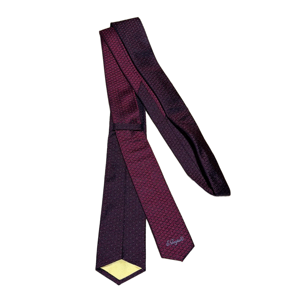 Goyard 'Wine Red' Neck Tie