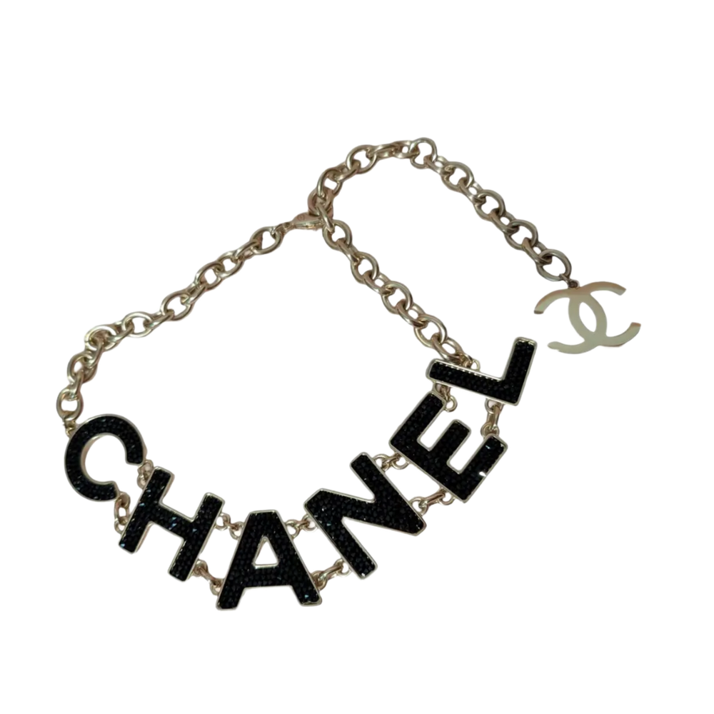 Chanel Logo 'Black/Gold' Statement Choker Necklace