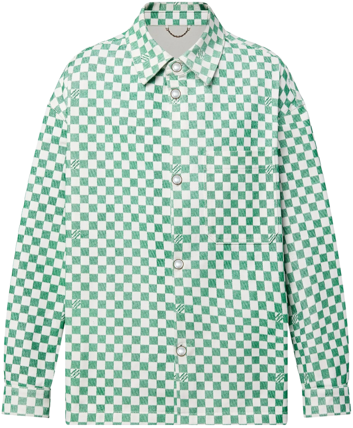 Louis Vuitton 'Green' Damier Overshirt