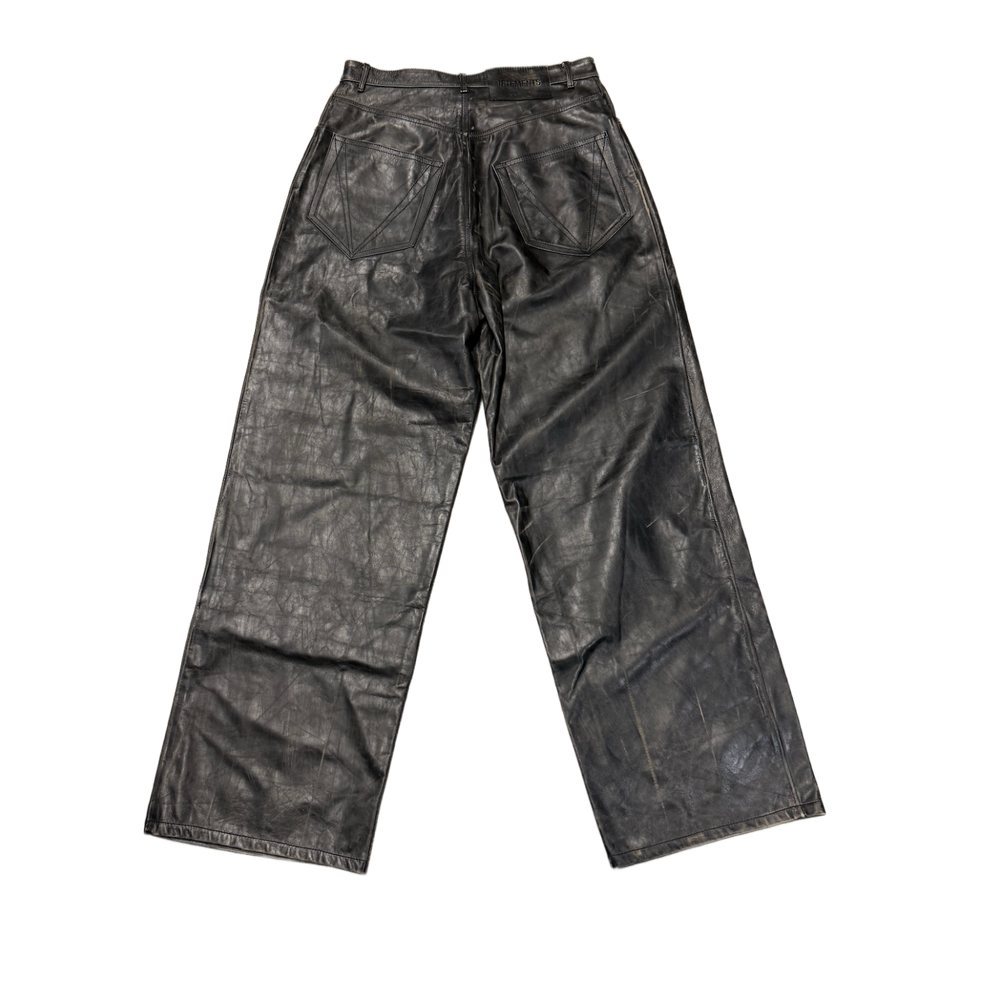 Vetements 'Black' Leather Pants