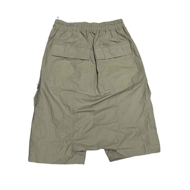Rick Owens 'Cargo Pods' Green Shorts