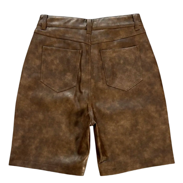 Bottega Desires 'Brown' Leather Shorts