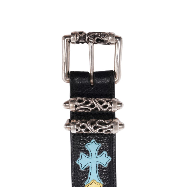 Chrome Hearts 'Multicolor' Cemetery Patch Double Roller Belt