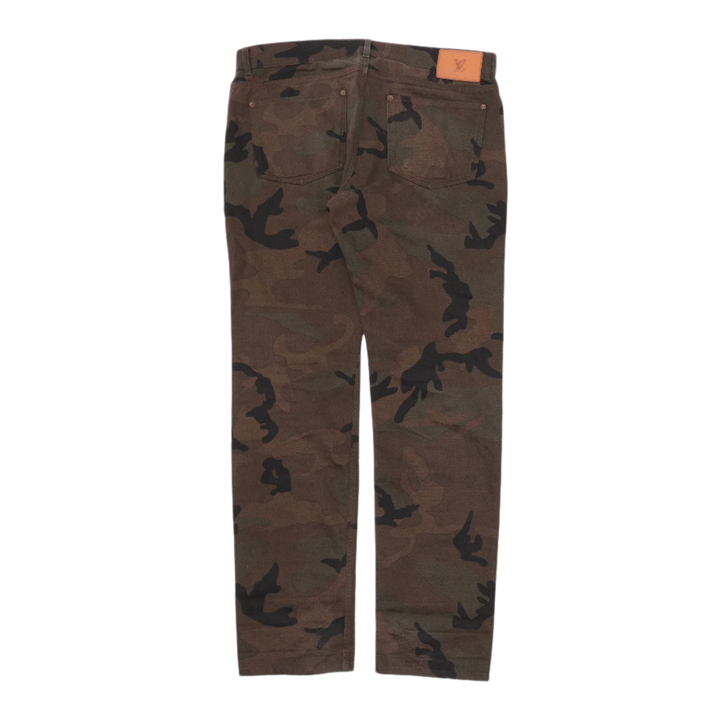 Louis Vuitton Supreme Supreme Jacquard Camouflage Monogram Jeans