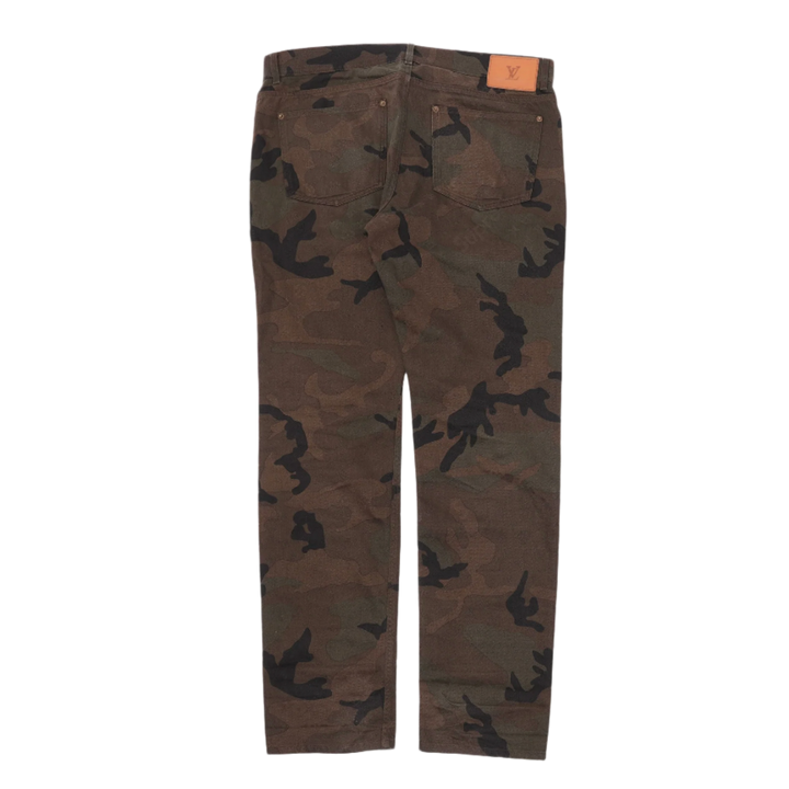 Louis Vuitton Supreme Supreme Jacquard Camouflage Monogram Jeans