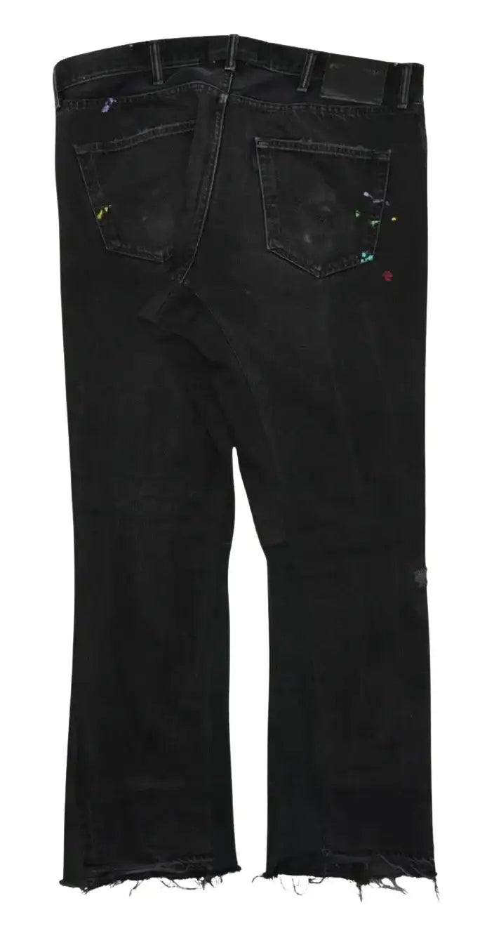 Gallery Dept. Distressed LA Flare Black Jeans