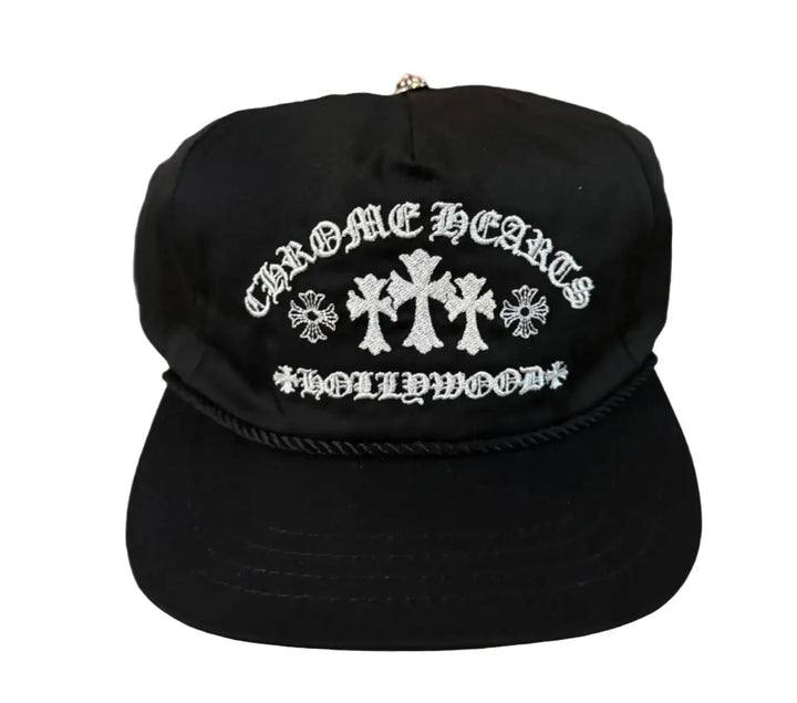 Chrome Hearts 'Black' Embroidered Gas Station Hat