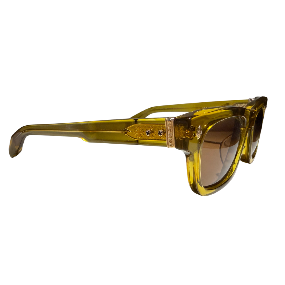 Chrome Hearts 'Dick Fitzener' Brown Tint Malt Sunglasses
