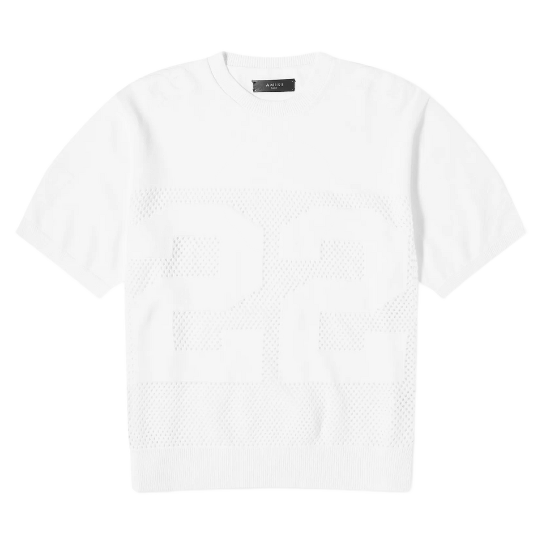 Amiri '22' White Knitted Jersey