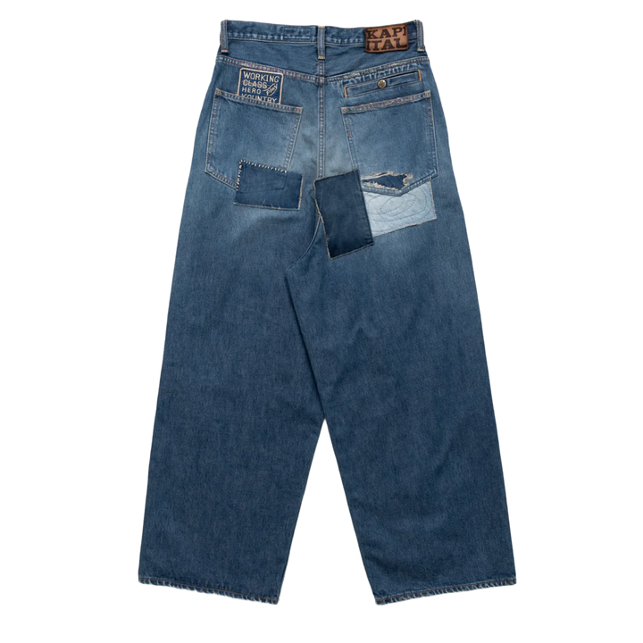 Kapital 'Denim Port' Baggy Jeans