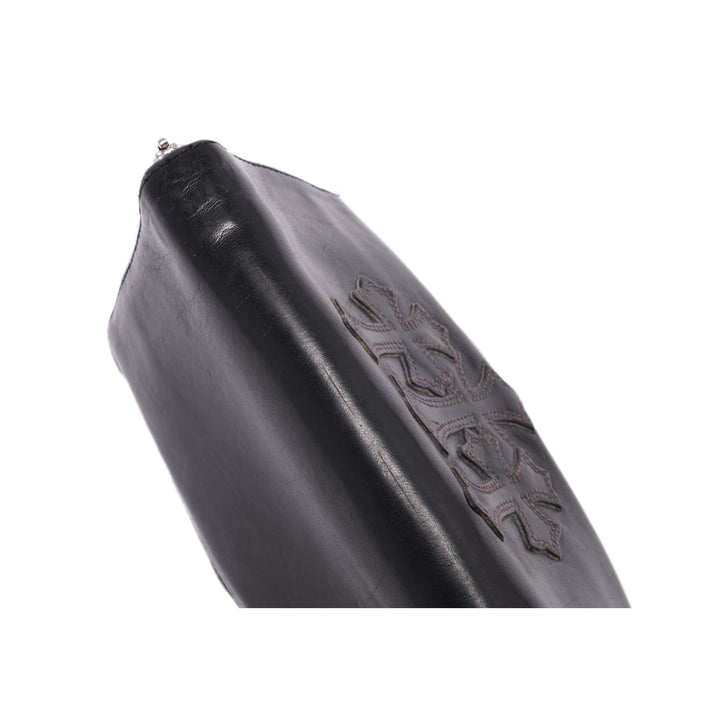 Chrome Hearts 'Black' Triple Cross Leather Wallet