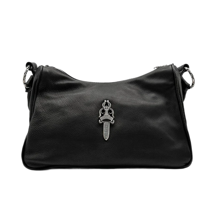 Chrome Hearts 'Chicken Nugget' Small Black Leather Bag