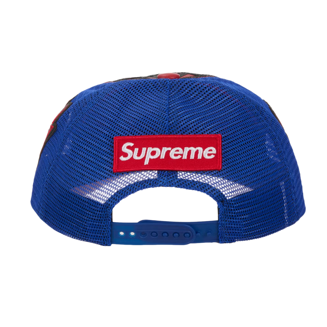 Supreme Vanson Leather Spider-Man 'Red' Mesh Back 6-Panel Hat