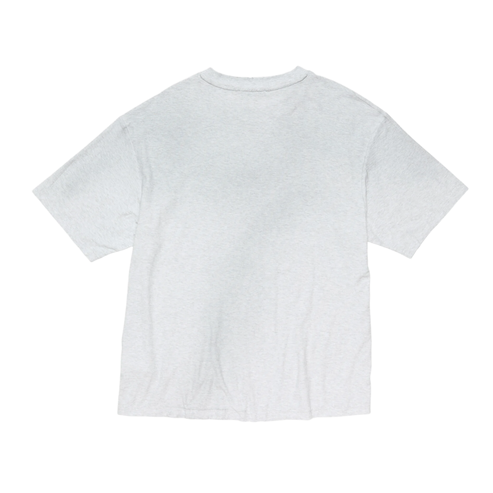 Acne Studios 'Dusty White' Distressed Logo-Print Tee