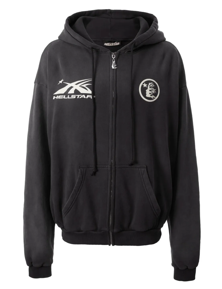 Hellstar Sports Black Zip Up Hoodie