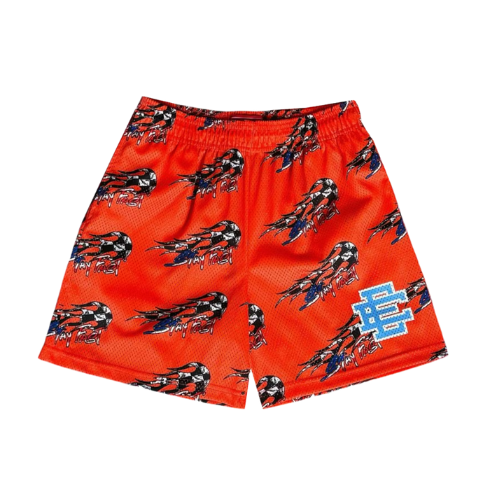 Matty Boy Eric Emanuel 'Stay Fast' Orange Mesh Shorts
