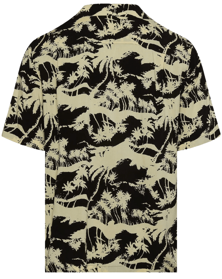 Celine Hawaiian Shirt Black Paille