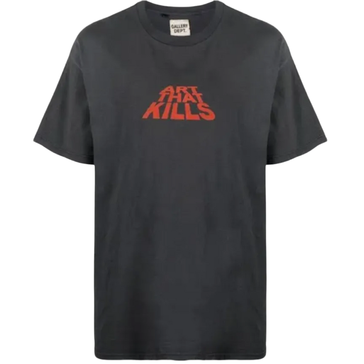Gallery Dept. Washed Black 'ATK Stack' T-Shirt