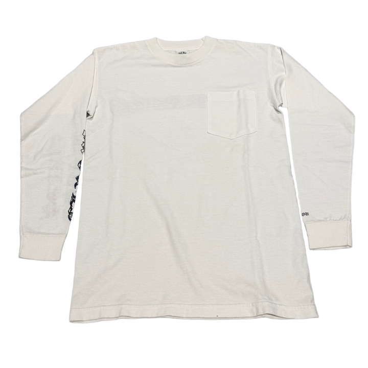 Chrome Hearts 'USA Scroll' White Pocket Longsleeve Tee