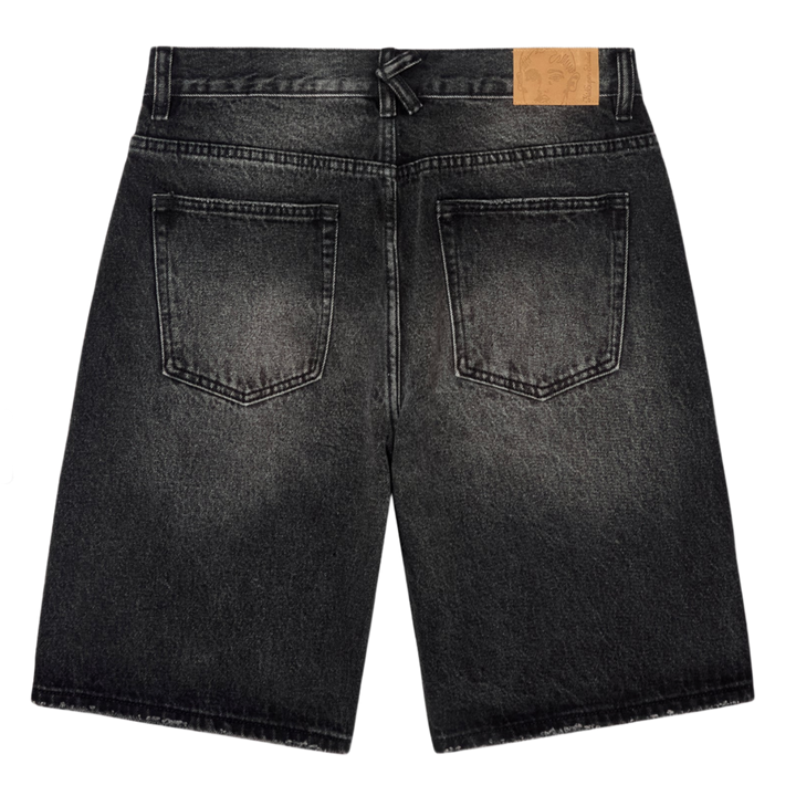 KidSuper Studios 'Rhinestone Faces' Black Denim Shorts