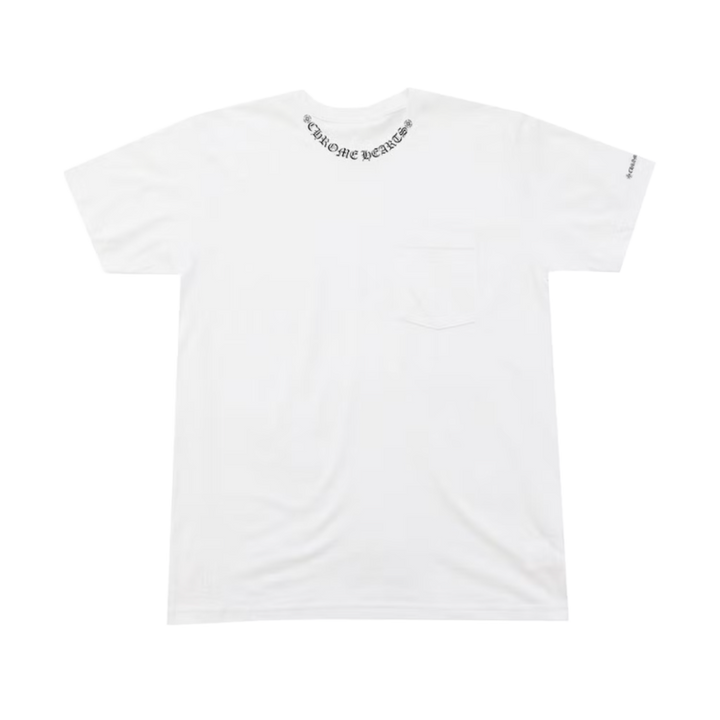 Chrome Hearts 'White' Neck Letters Logo Tee