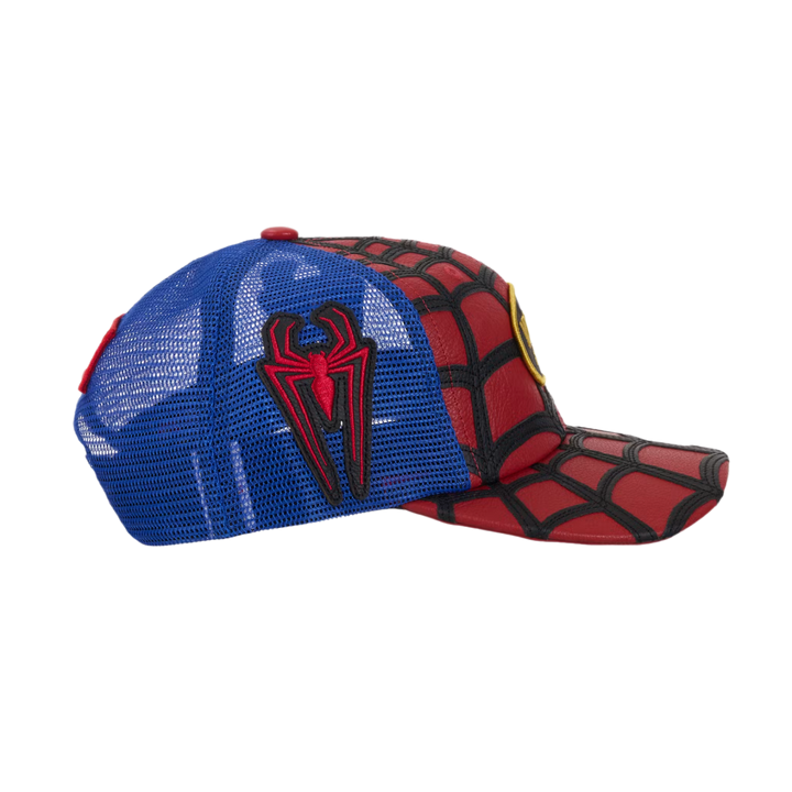 Supreme Vanson Leather Spider-Man 'Red' Mesh Back 6-Panel Hat
