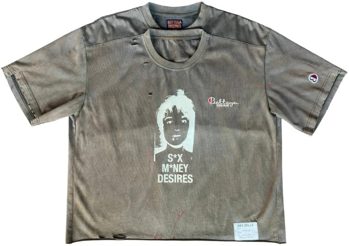 Bottega Desires 'Sex Sells' Gray Tee