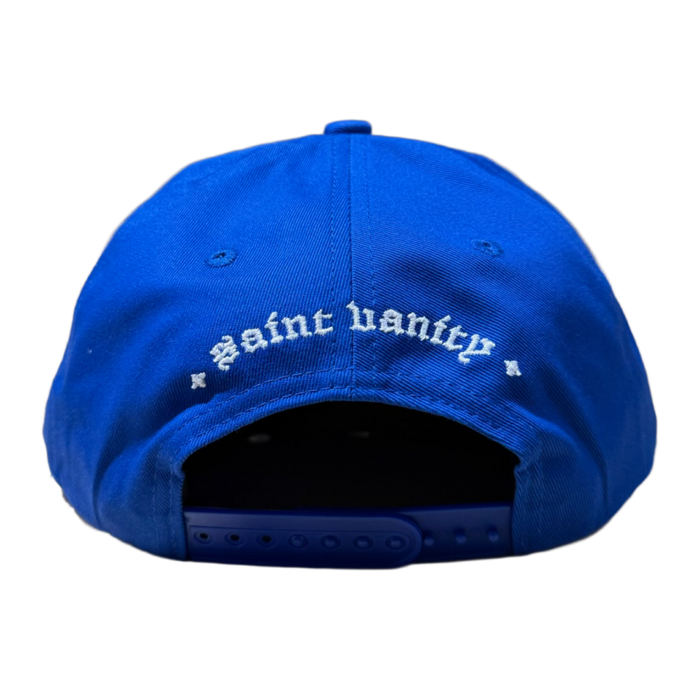 Saint Vanity 'Griffin' Blue and Red Hat