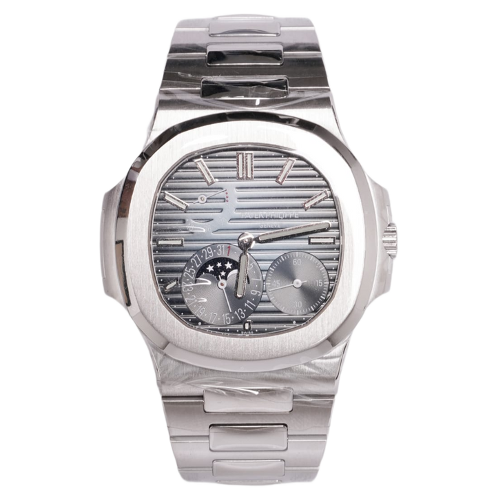 Patek Philippe Nautilus 'Moon Phases' Stainless Steel Blue Dial Watch 2024 5712/1A-001