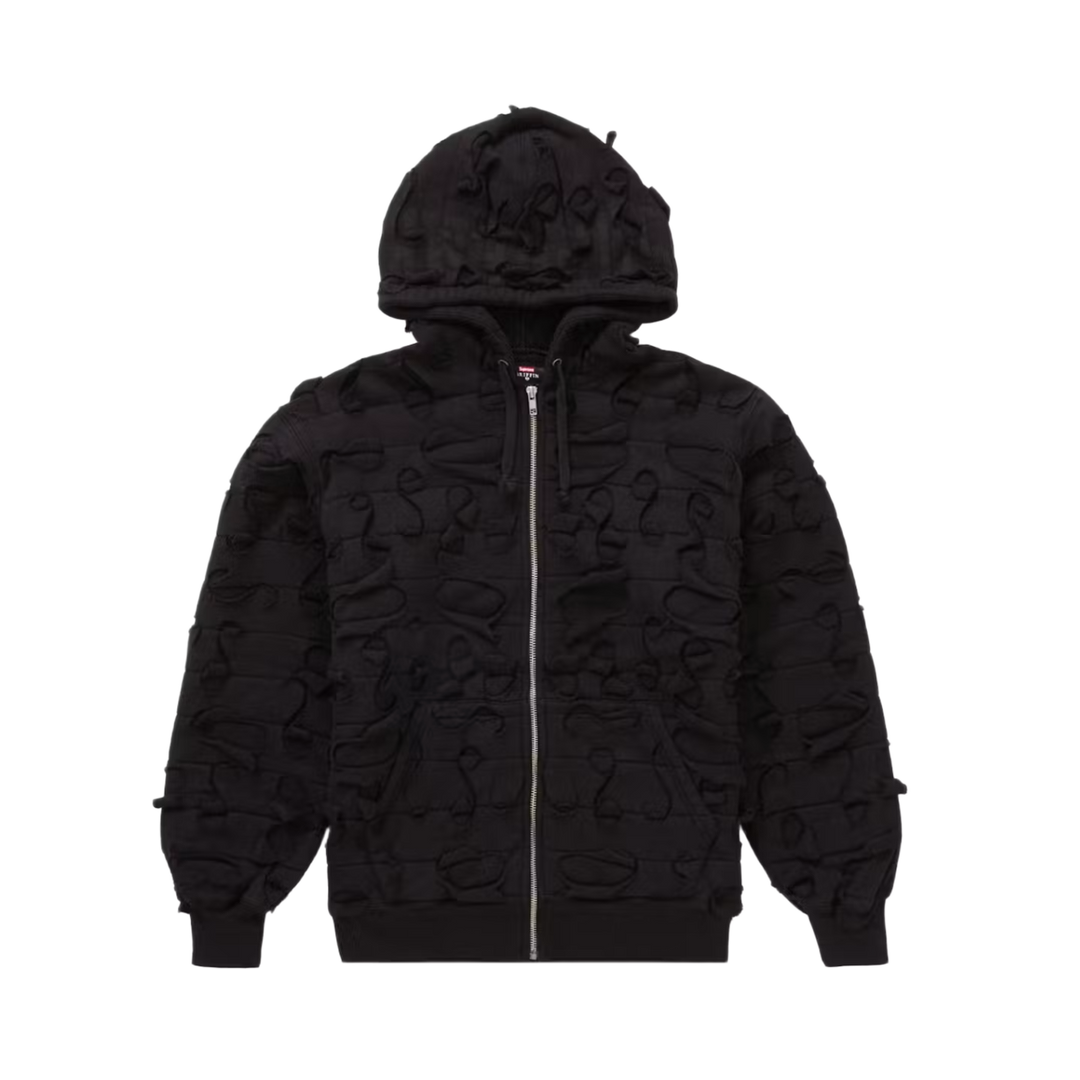 Supreme 'Black' Griffin Zip Up Hoodie