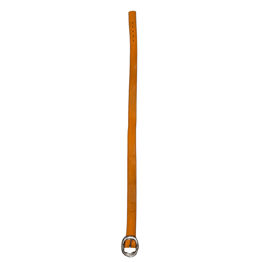 Chrome Hearts 'Gunslinger' Orange Leather Belt